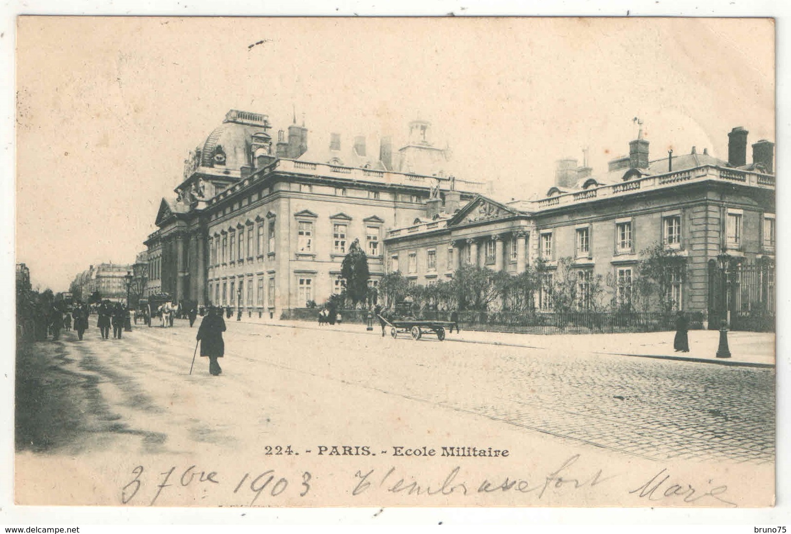 75 - PARIS 7 - Ecole Militaire - 224 - 1903 - Arrondissement: 07