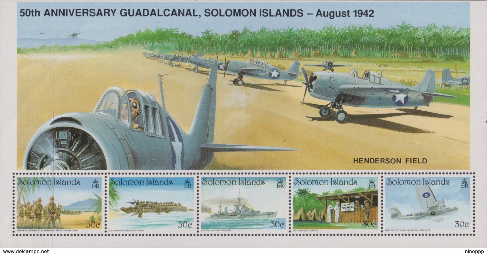 Solomon Islands SG 733a 1992 50th Anniversary Battle Of Guadalcanal, Mint Never Hinged - Solomon Islands (1978-...)