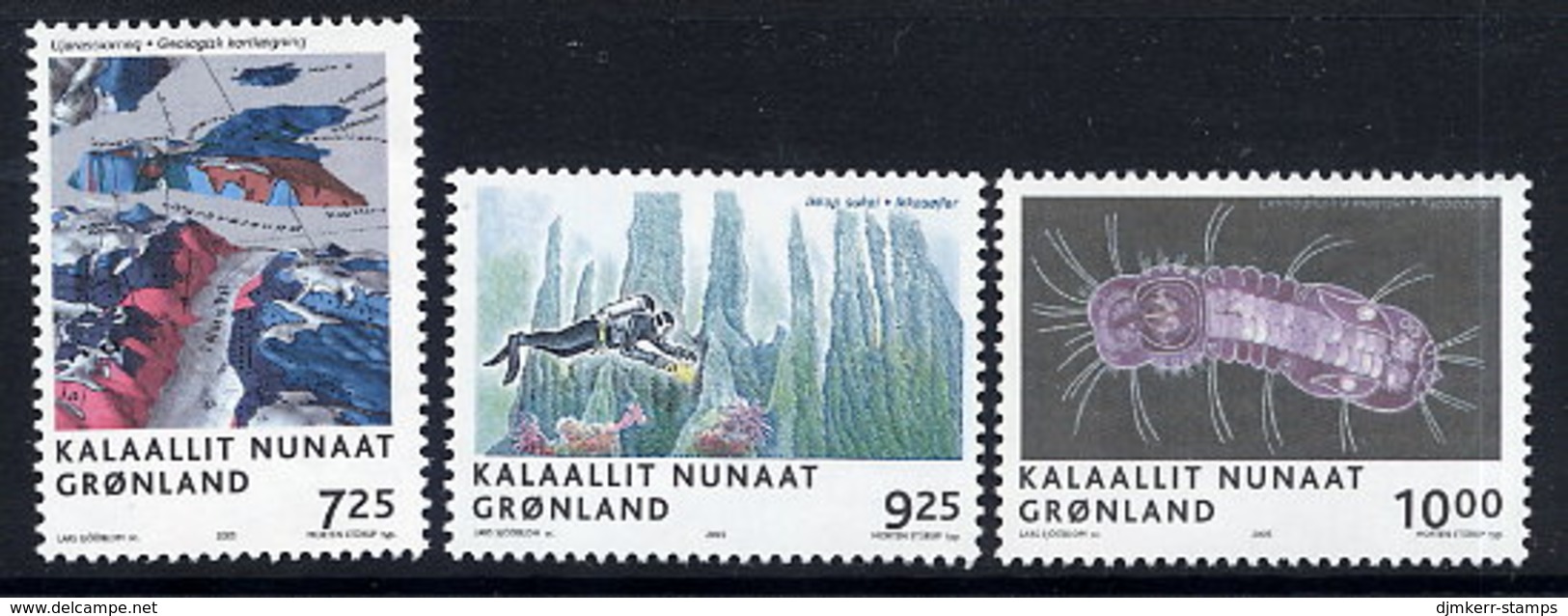 GREENLAND 2005 Scientific Discoveries,  MNH / **.  Michel 445-47 - Ungebraucht