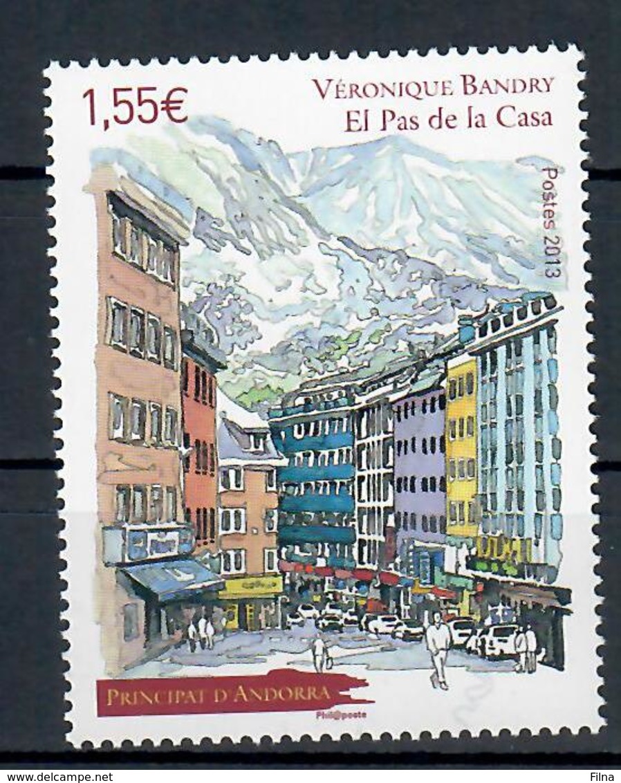 ANDORRA  FRANCESE 2013 - ARTE - QUADRI - DIPINTO DI BANDRY - MNH ** - Ongebruikt