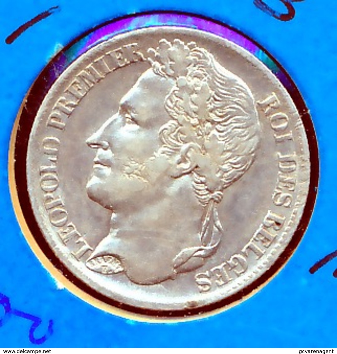 BELGIE LEOPOLD I   1 FRANC  1833  TOP   PRACHTIGE STAAT  4 SCANS - 1 Franc