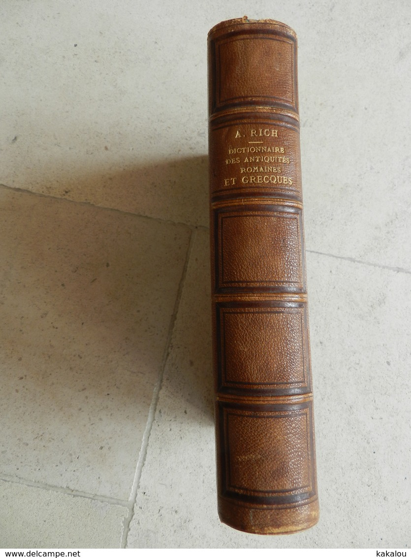 DICTIONNAIRE Des Antiquités Romaines Et Grecques 1859 (superbe EX Libris ) - Dictionaries