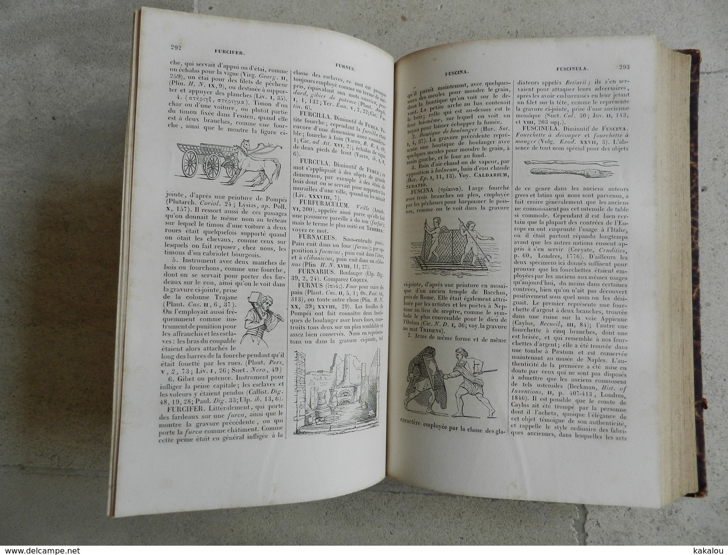 DICTIONNAIRE Des Antiquités Romaines Et Grecques 1859 (superbe EX Libris ) - Dictionaries