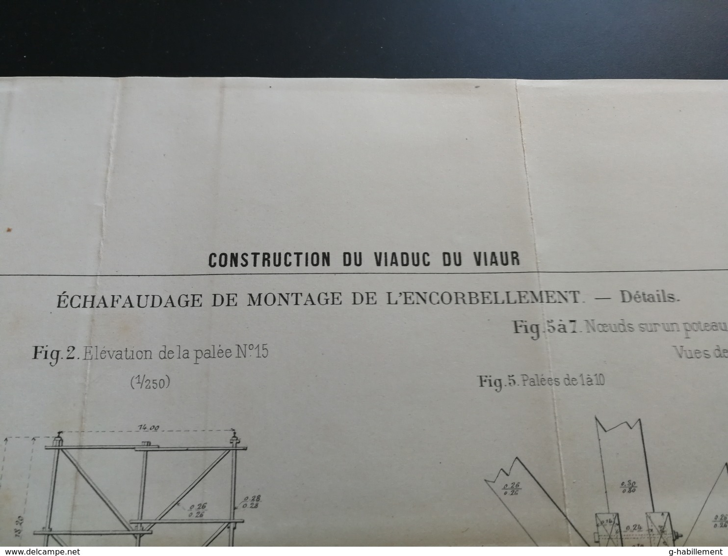 ANNALES PONTS Et CHAUSSEES (Dep 82)  Plan Du Viaduc De Viaur Imp L.Courtier 1898 (CLB03) - Public Works