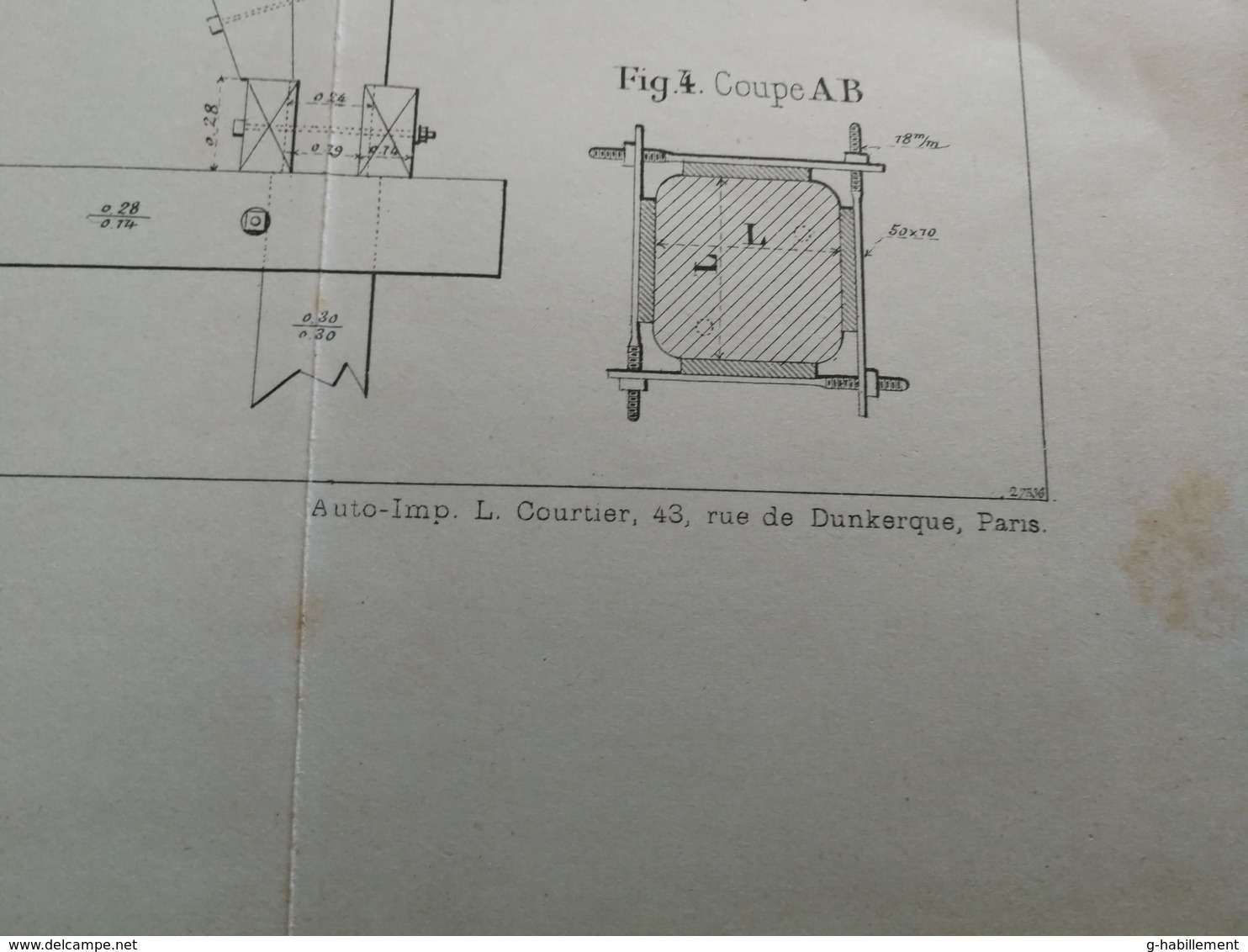 ANNALES PONTS Et CHAUSSEES (Dep 82)  Plan Du Viaduc De Viaur Imp L.Courtier 1898 (CLB03) - Travaux Publics