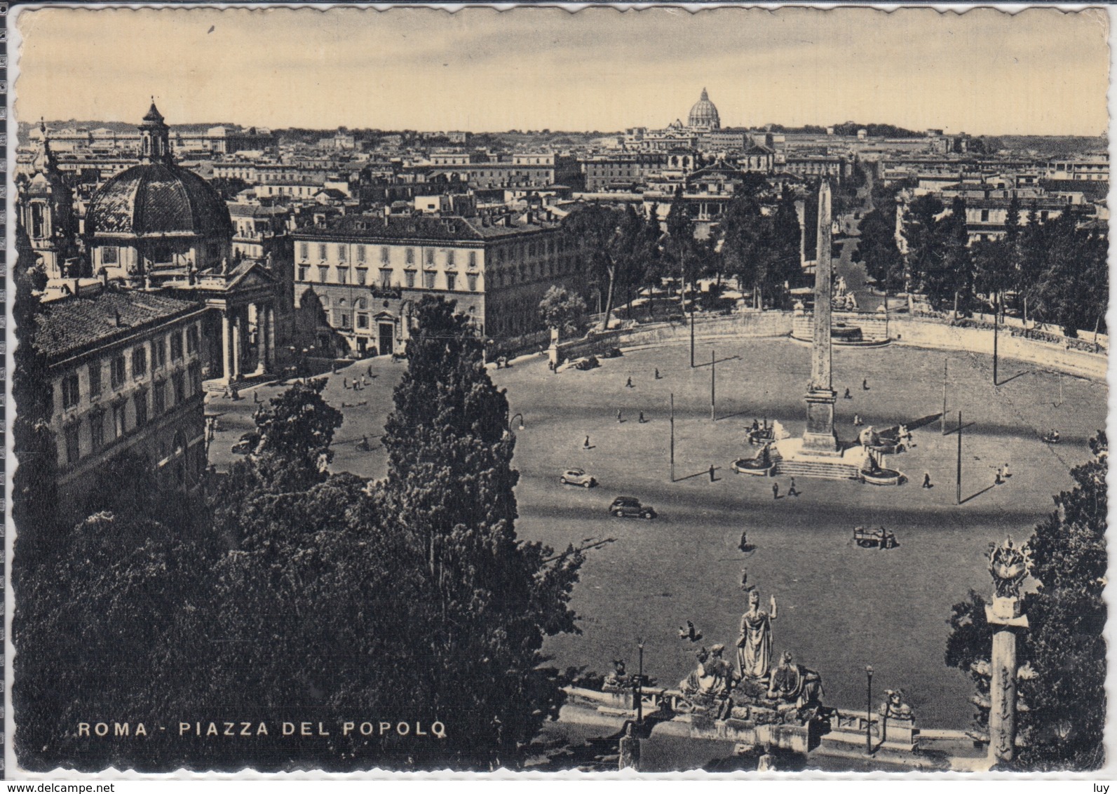 ROMA  Piazza Del Popolo  Viaggiata 1959 - San Pietro