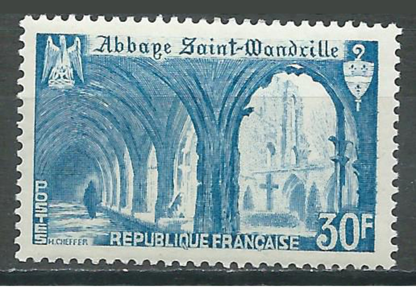 France YT N°888 Abbaye De Saint-Wandrille Neuf/charnière * - Neufs