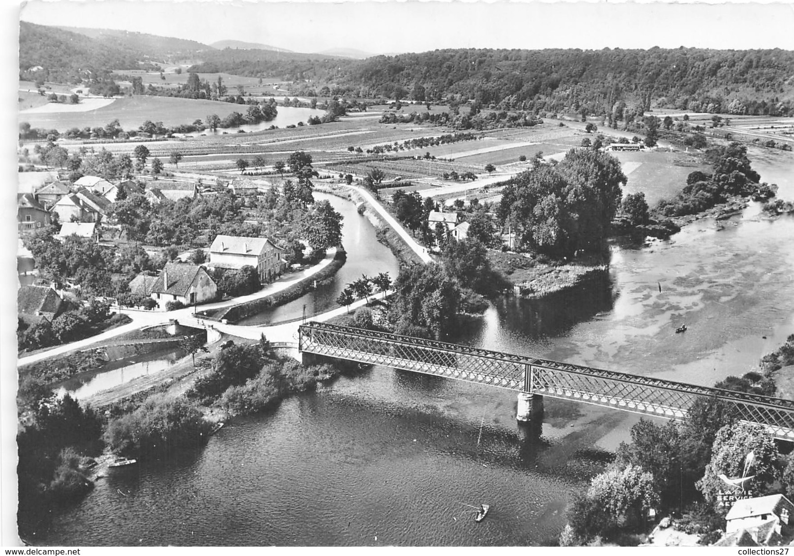 25-AVANNE- LA VALLEE DU DOUBS EN AVAL DE AVANNE VUE DU CIEL - Autres & Non Classés