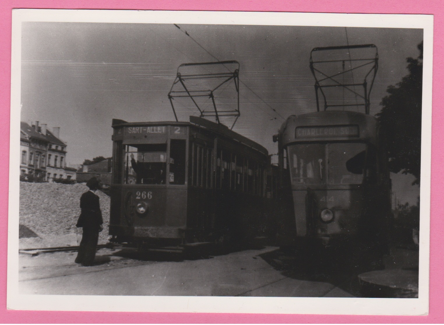 Photographie - TRAMWAY - Reproduction - SART - ALLE - CHARLEROI SUD -  N° 113 - Trains