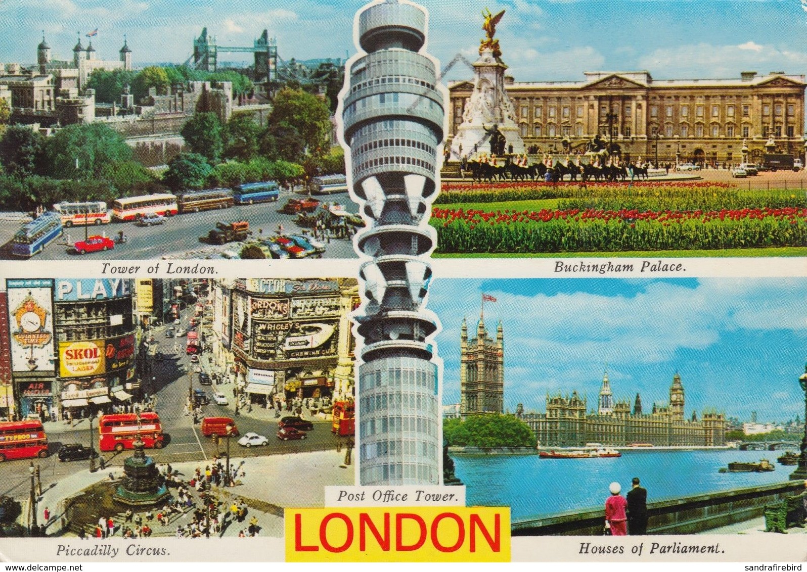 Modern Postcard Of Four Views Of London (21218) - Other & Unclassified