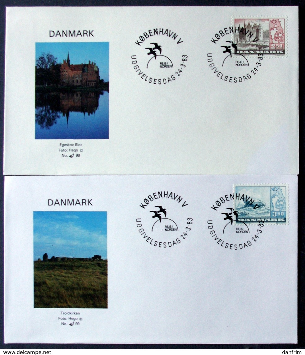 Denmark 1983 NORDEN Cz.Slania    MiNr.772-73  Barrow / Brouette / Karren FDC  ( Lot  Ks ) - FDC