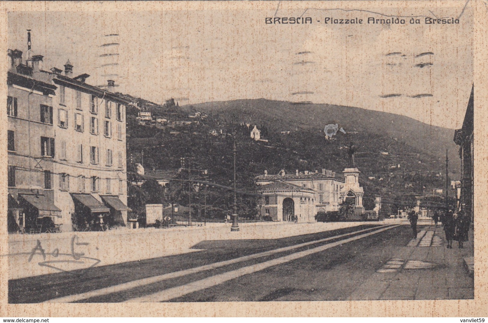 BRESCIA-PIAZZALE ARNALDO DA BRESCIA-CARTOLINA VIAGGIATA IL 16-3-1929 - Brescia