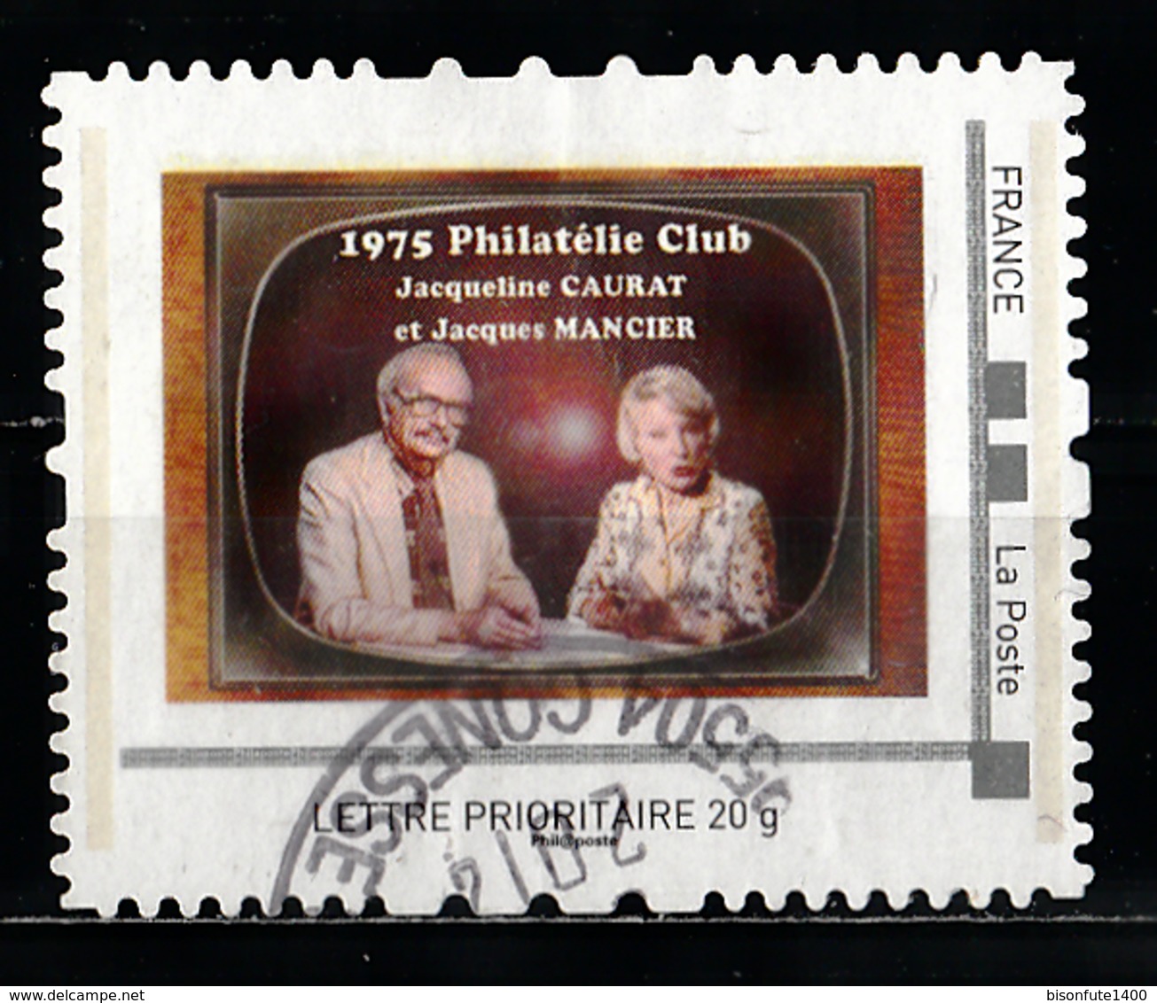 Timbre Personnalisé : Souvenirs De La Télé : 1975 Philatélie Club. - Autres & Non Classés