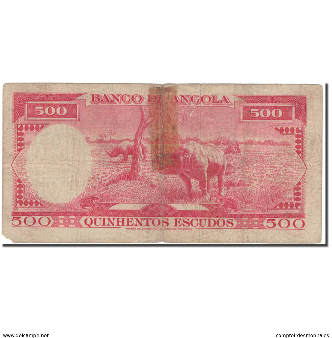 Billet, Angola, 500 Escudos, 1962-06-10, KM:95, B - Angola