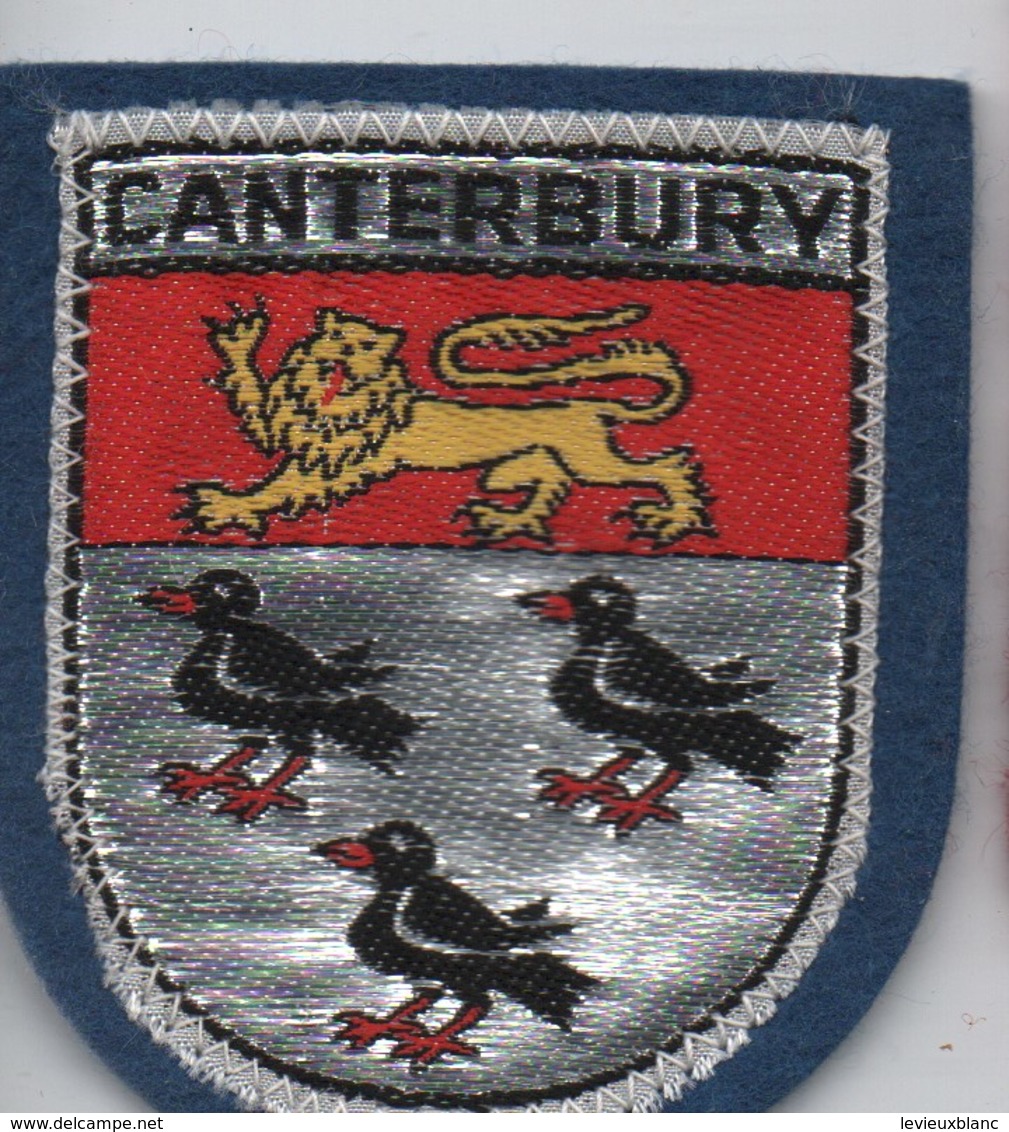 Ecusson Tissu Ancien/Brodé  /CANTENBURY/Kent / ANGLETERRE/ Vers 1960-1980    ET296 - Patches