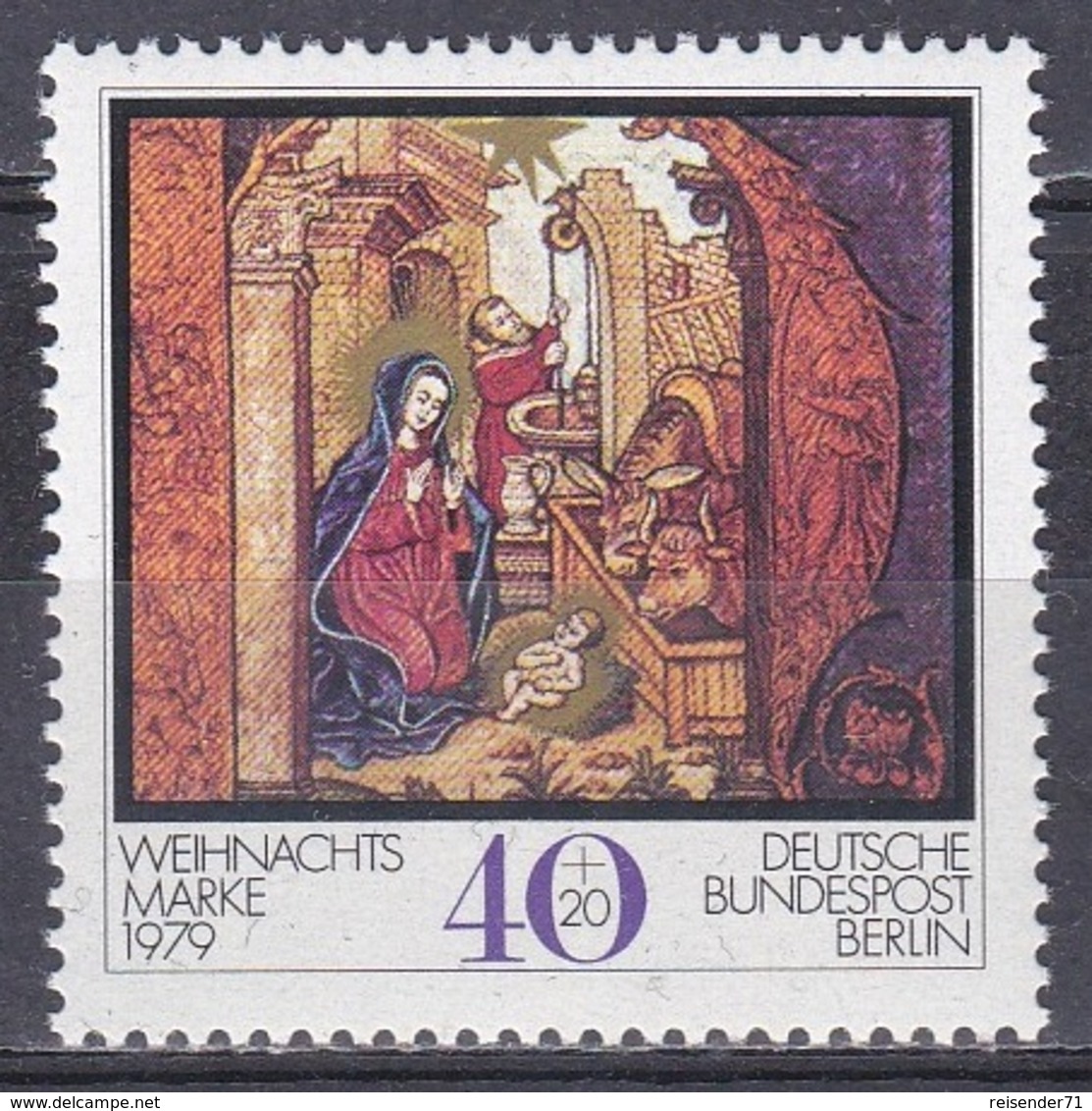 Deutschland Germany Berlin 1979 Religion Christentum Weihnachten Christmas Abtei Altenberg Geburt Christi, Mi. 613 ** - Ungebraucht