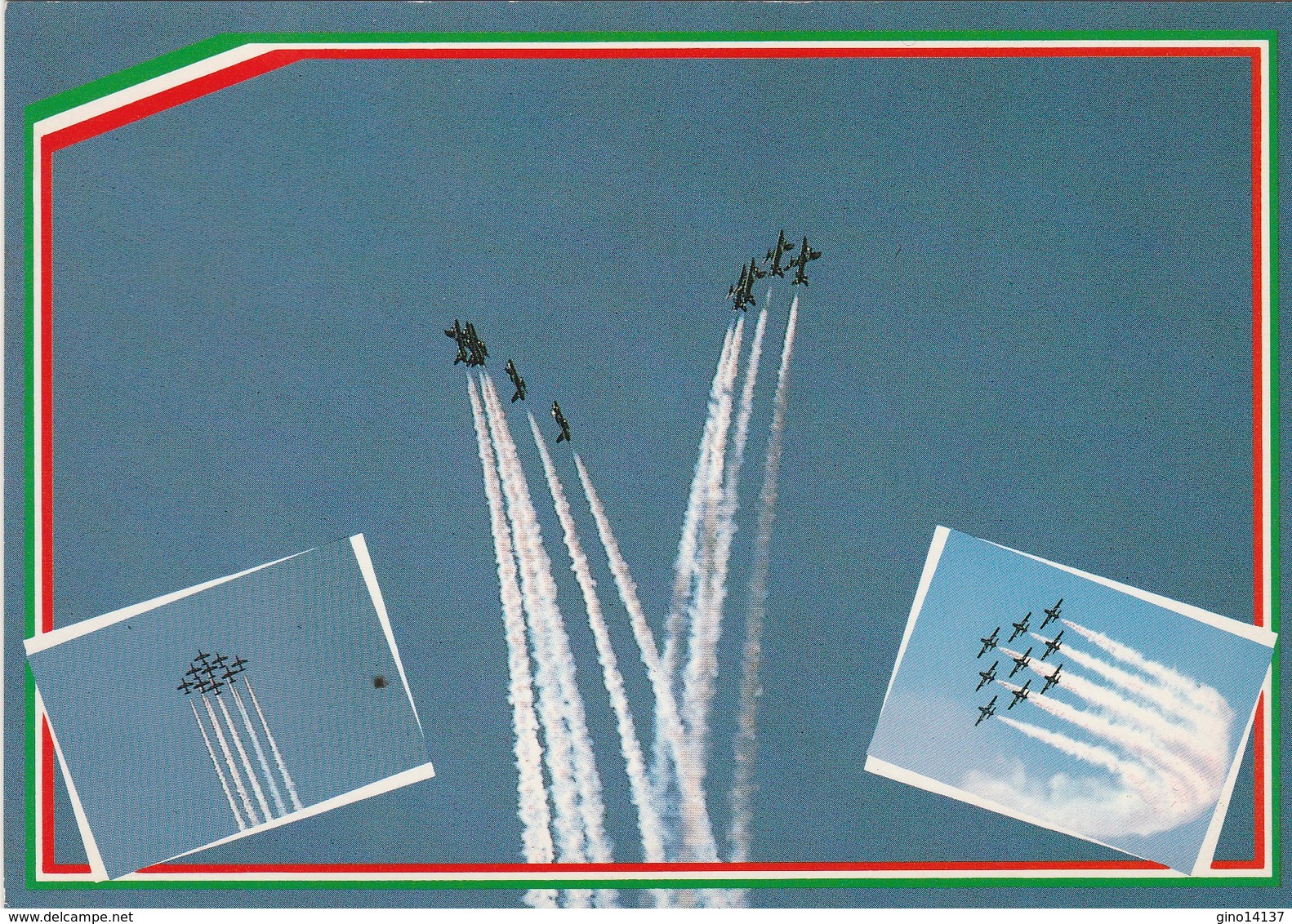 Ccartolina Postale AEREI FRECCE TRICOLORI NAZIONALE Pattuglia Acrobatica - FRIULI - Altri & Non Classificati