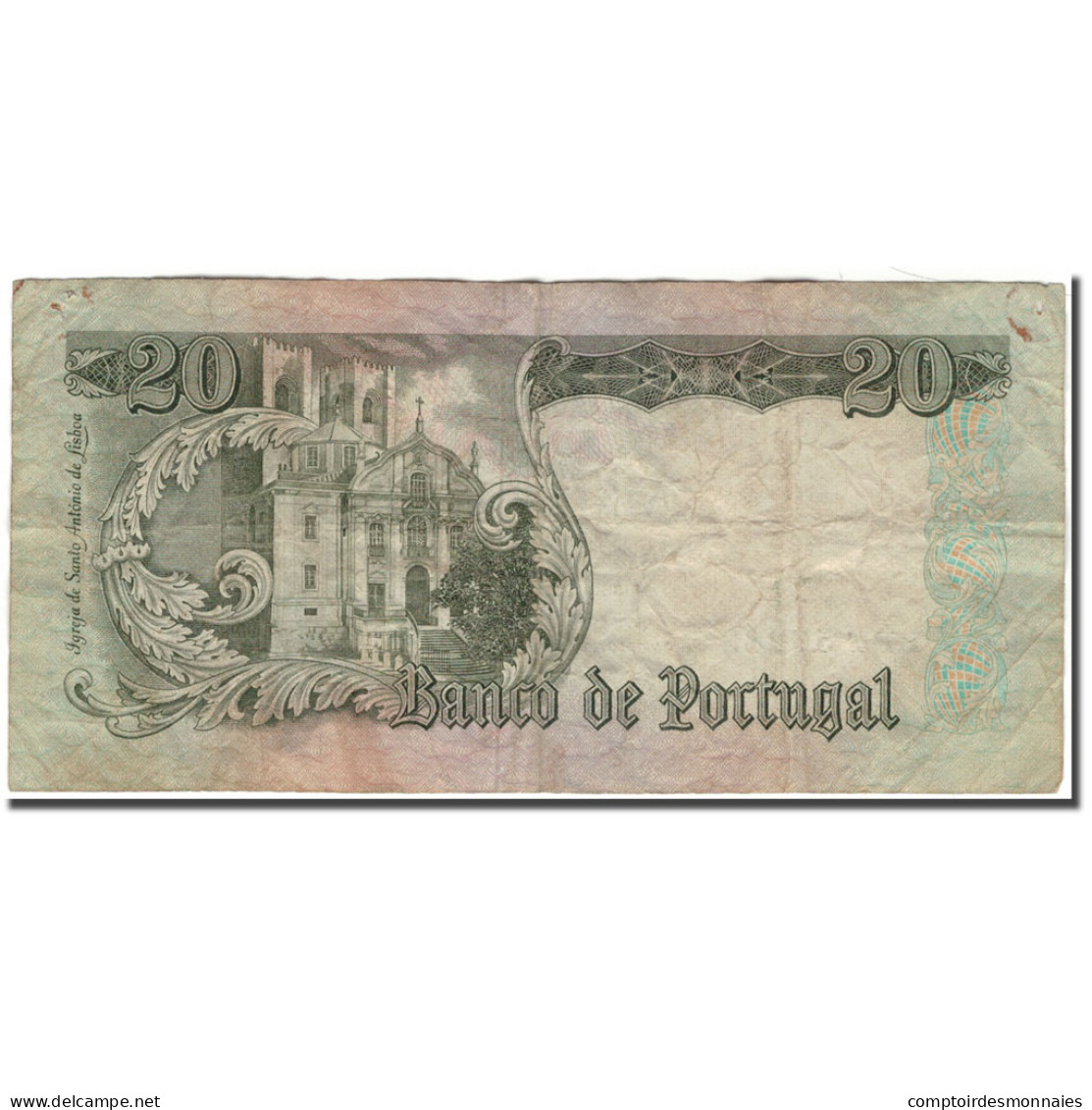 Billet, Portugal, 20 Escudos, 1964-05-26, KM:167a, B+ - Portugal