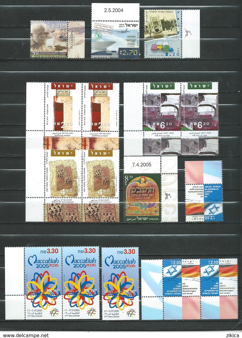 Israel.Lot UNUSED stamps. MNH. currency - 586.40 ILS (145.60 euro ).and Lot stamps  1976 - 1980 MNH - 14 scans.