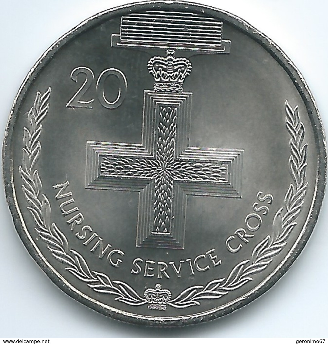 Australia - Elizabeth II - 20 Cents - 2017 - Nursing Service Cross - 20 Cents