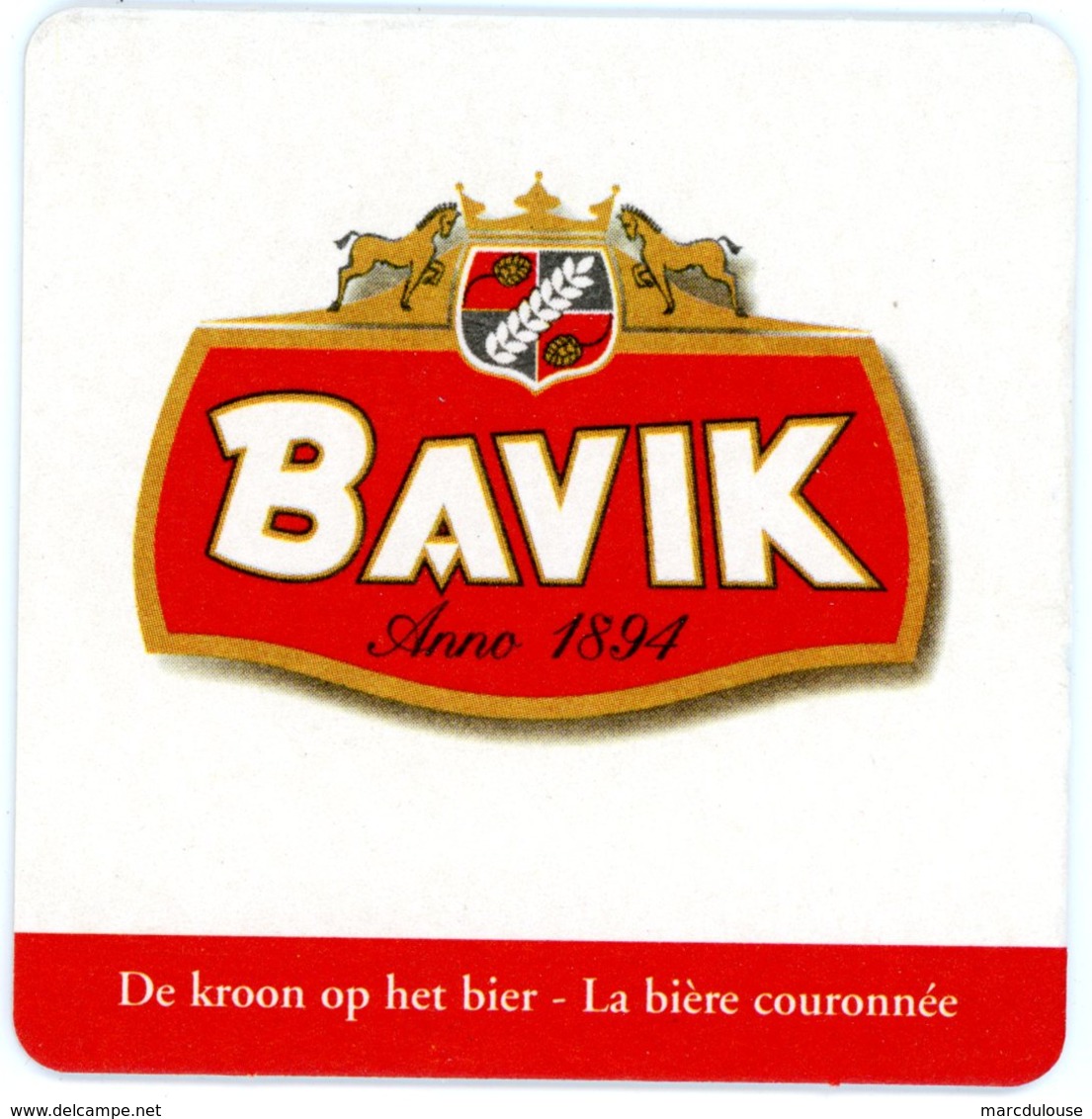 Belgium. Bavik. Anno 1894. De Kroon Op Het Bier. La Bière Couronnée. - Sous-bocks