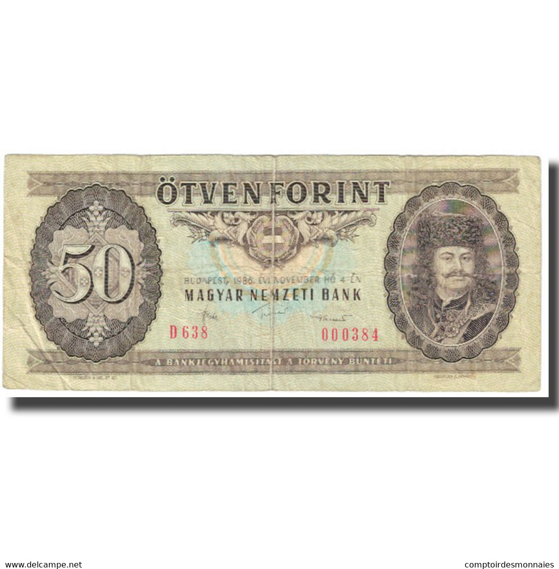 Billet, Hongrie, 50 Forint, 1980, 1980-09-30, KM:170d, TTB - Hongrie