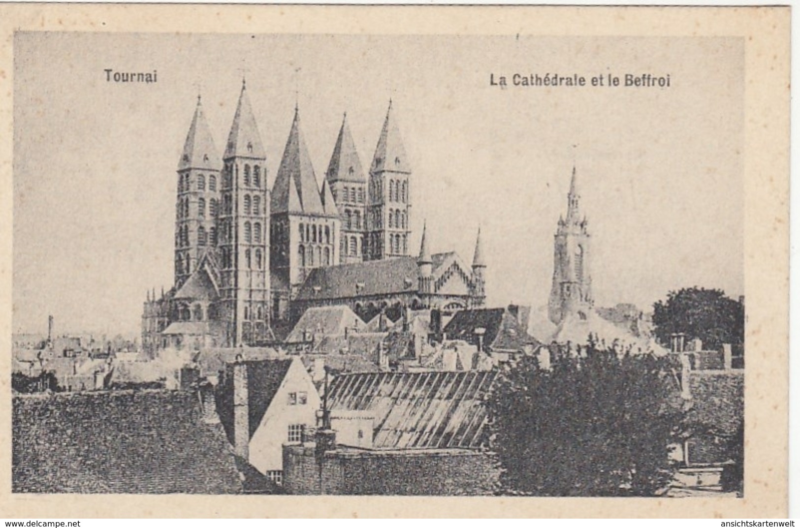 Tournai, La Cathédrale Et Le Beffroi Ngl #F1685 - Autres & Non Classés