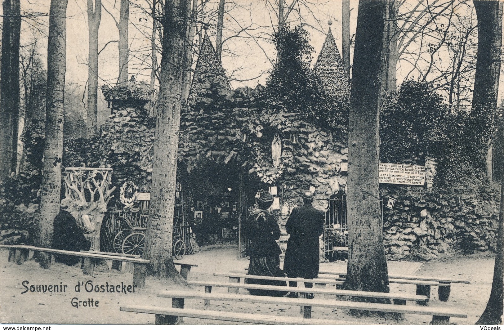 CPA - Belgique - Souvenir D'Oostacker - Grotte - Gent