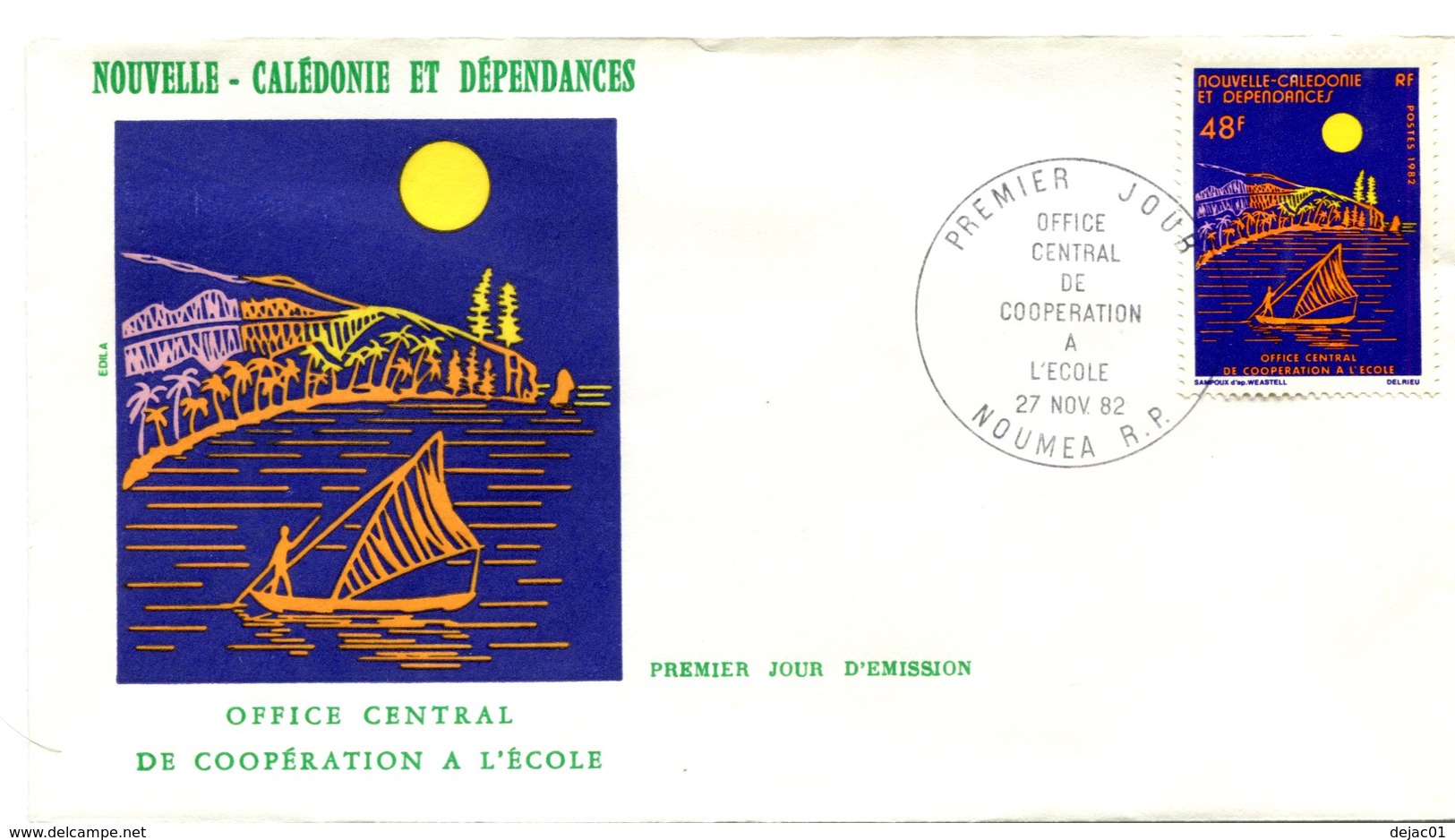 Nouvelle Calédonie - FDC Yvert 464 Coopération à L'école - X 1009 - FDC