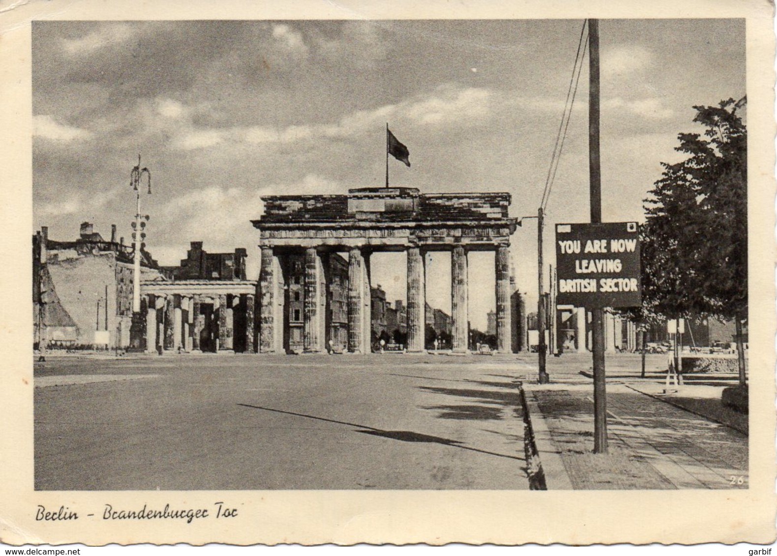 Germany - Berlino - Brandenburger Tor - British Sector - Fg 1957 - Porta Di Brandeburgo