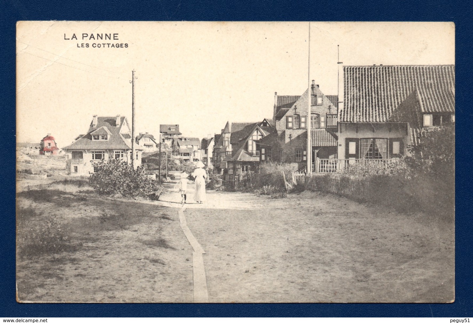 La Panne. Les Cottages. Franchise Postes Militaires Belgique 6ème Division D'Armée. Mars 1917 - De Panne