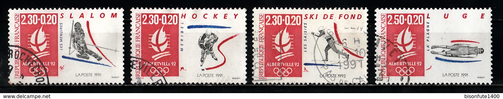 France 1991 : Timbres Yvert & Tellier N° 2676 - 2677 - 2678 - 2679 Et 2680 Avec Oblitérations Rondes. - Usati