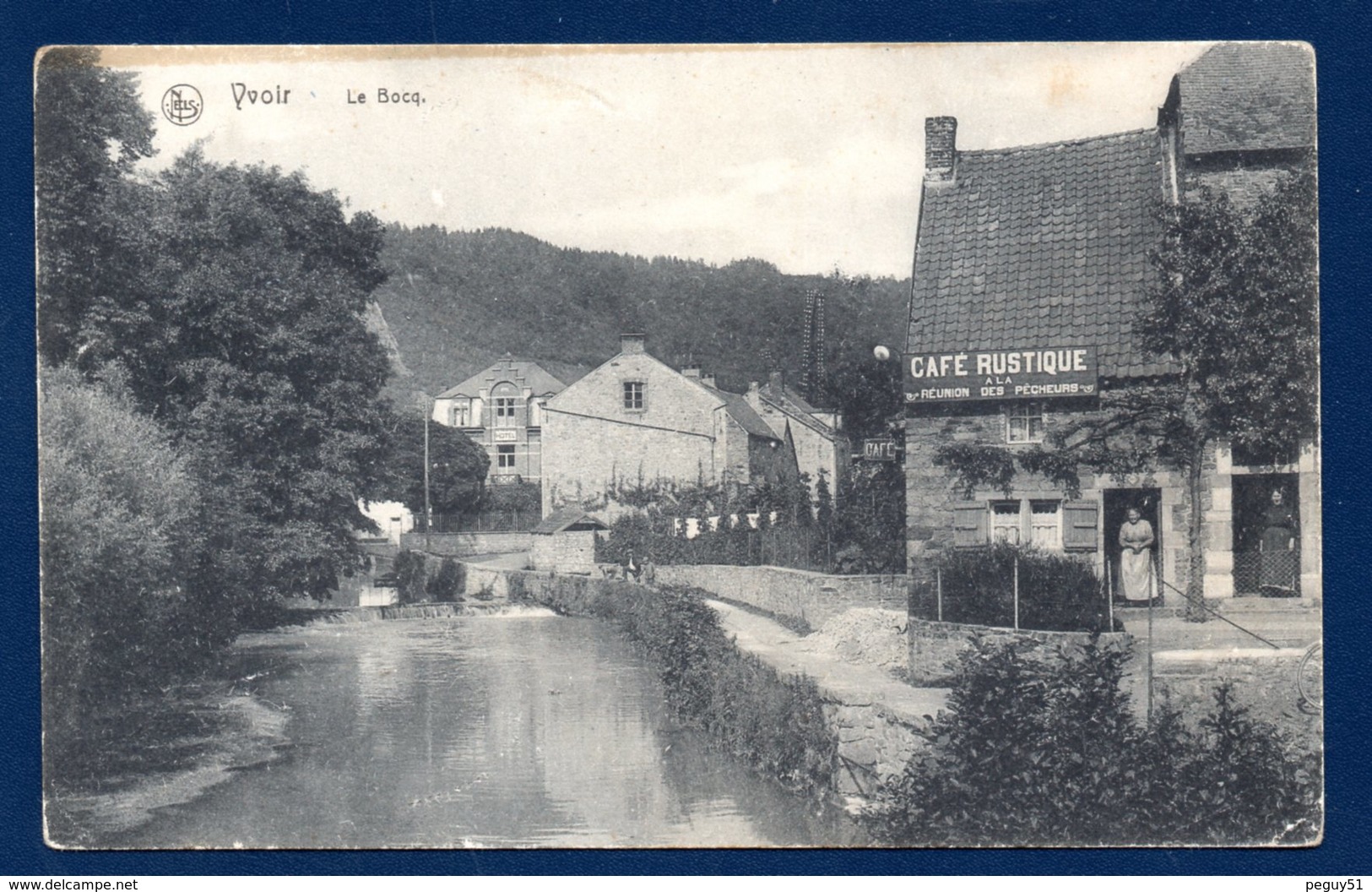 Yvoir. Le Bocq. Hôtel. Café Rustique A La Réunion Des Pêcheurs. Feldpost Mai 1917. Censure Colmar. - Yvoir