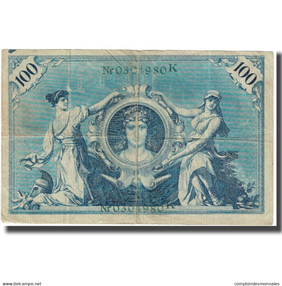 Billet, Allemagne, 100 Mark, 1908, 1908-02-07, KM:34, TB+ - 100 Mark