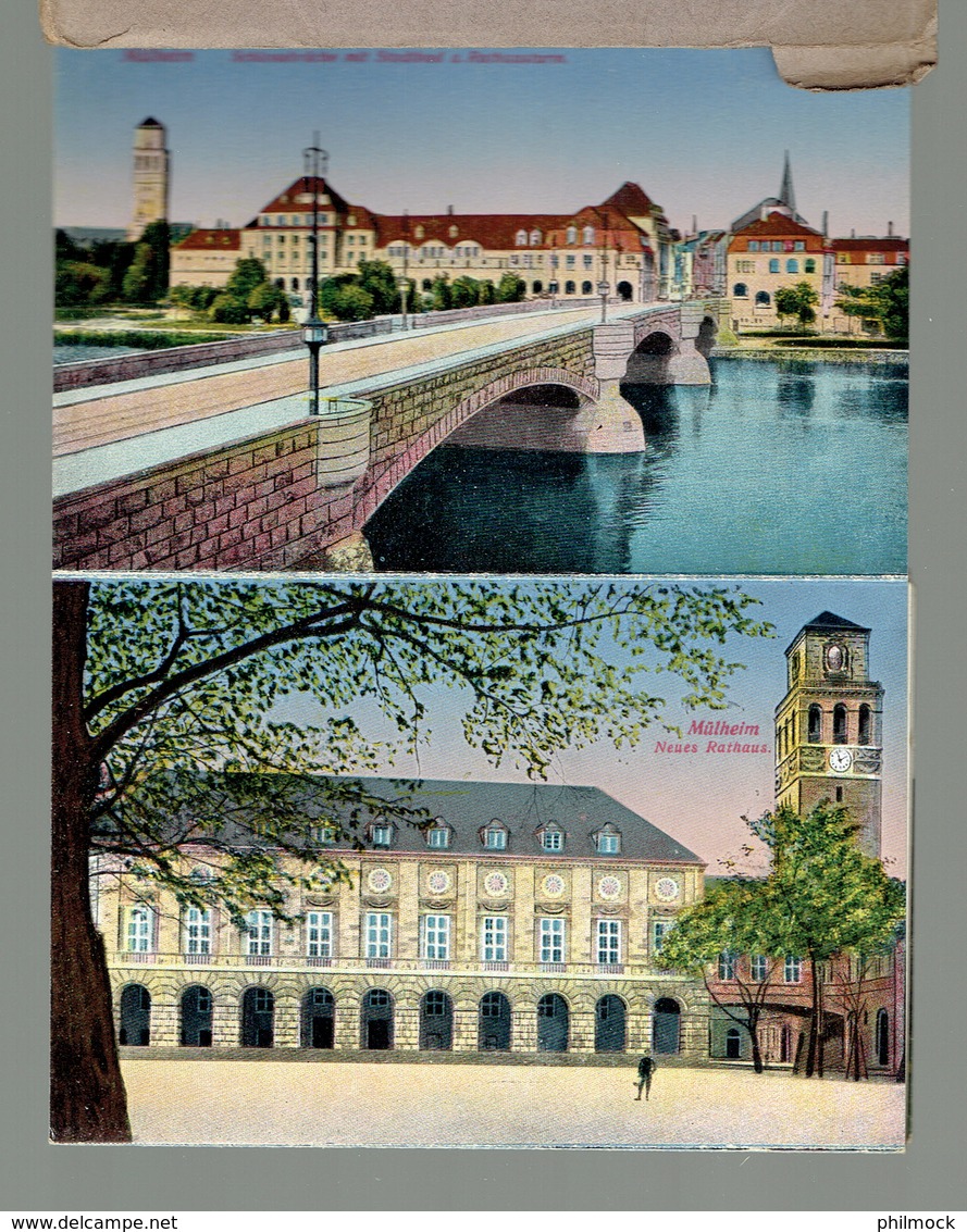 Die Ruhr 16 Karten - Duisburg-Homberg-Mulheim-Keitwig-Werden-Essen-Steele-Bochum