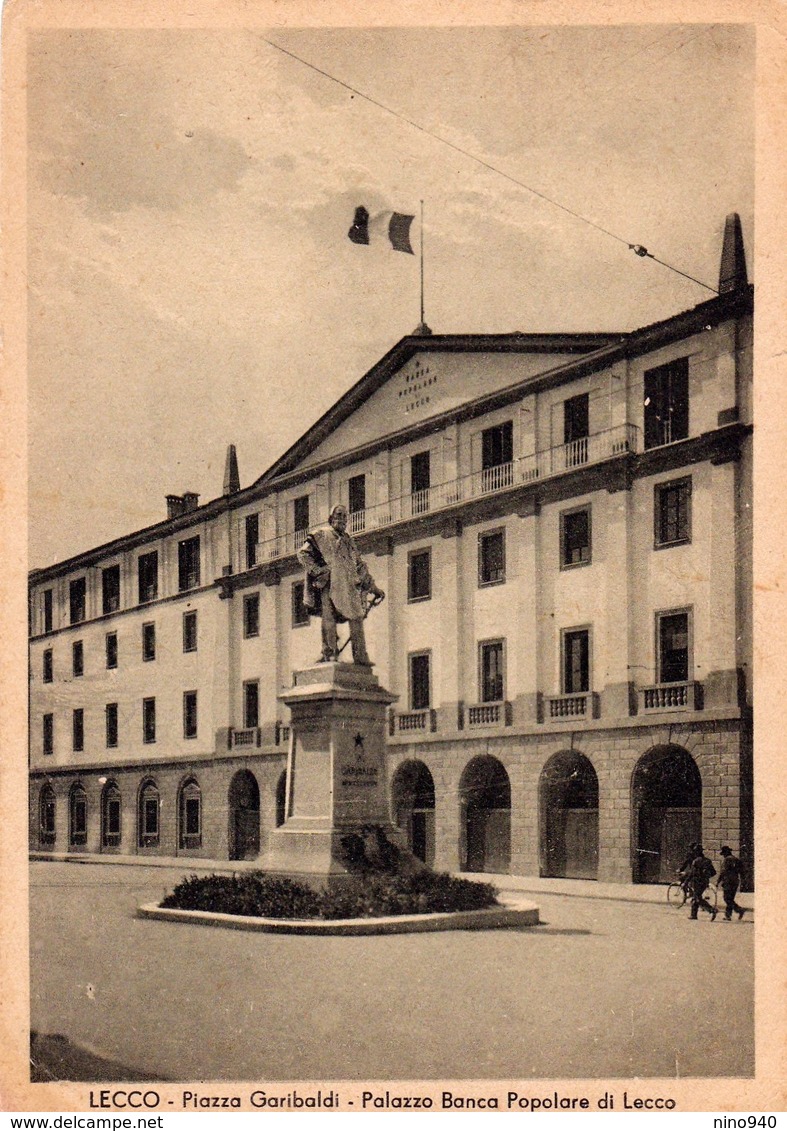 LECCO - Piazza Garibaldi - Palazzo Banca Popolare Di Lecco - F/G - N/V - Lecco