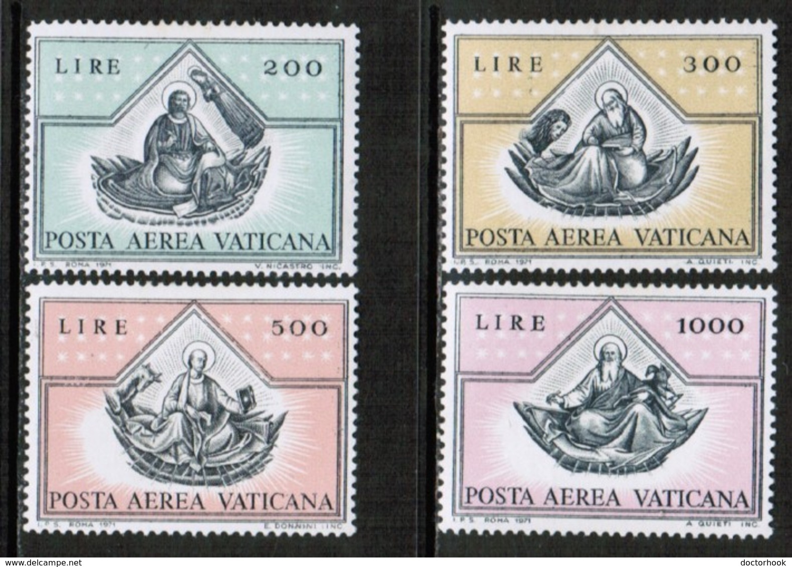 VATICAN  Scott # C 55-8* VF MINT HINGED (Stamp Scan # 487) - Unused Stamps