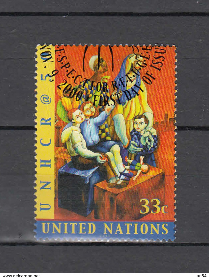 NATIONS  UNIES  N Y  2000      N° 838  OBLITERE   CATALOGUE YVERT - Gebraucht