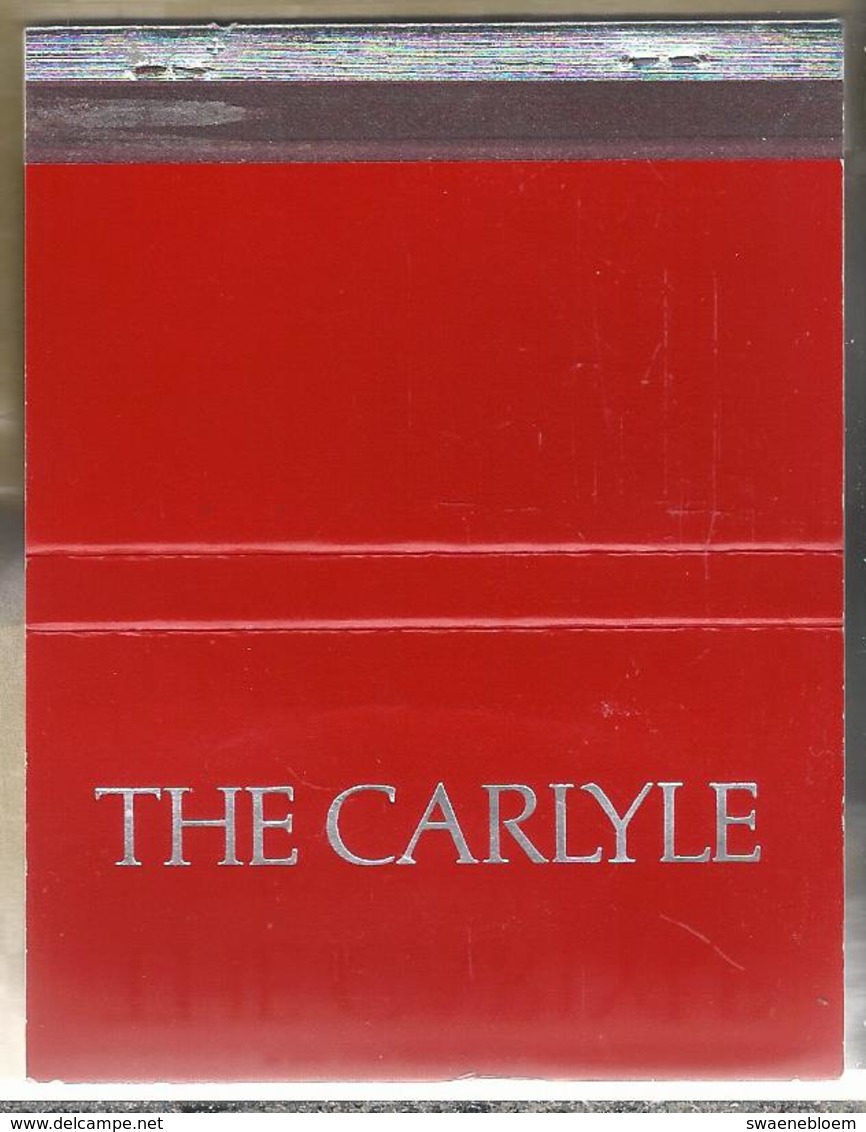 US.- Matchbook.- THE CARLYLE 5430 WESTHEIMER HOUSTON, TEXAS. Pochette D'Allumettes. Lucifer Mapje. - Zündholzschachteln