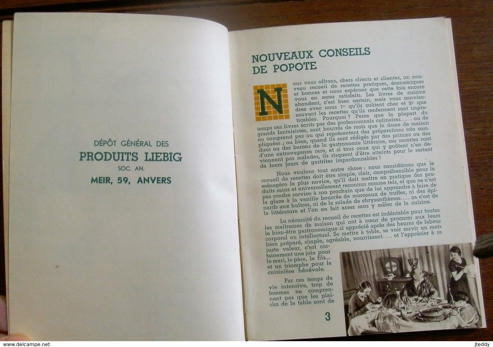 Oude Kookboek   Les Nouveaux Conseils  De POPOTE    PRODUITS   LIEBIG  In Franse Taal  Antwerpen - Recettes (cuisine)