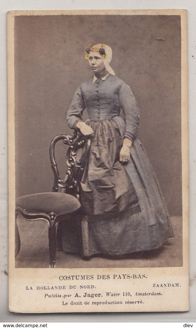 CDV - Costumes Des Pays-Bas - Zaandam - A. Jager, Amsterdam - Oud (voor 1900)