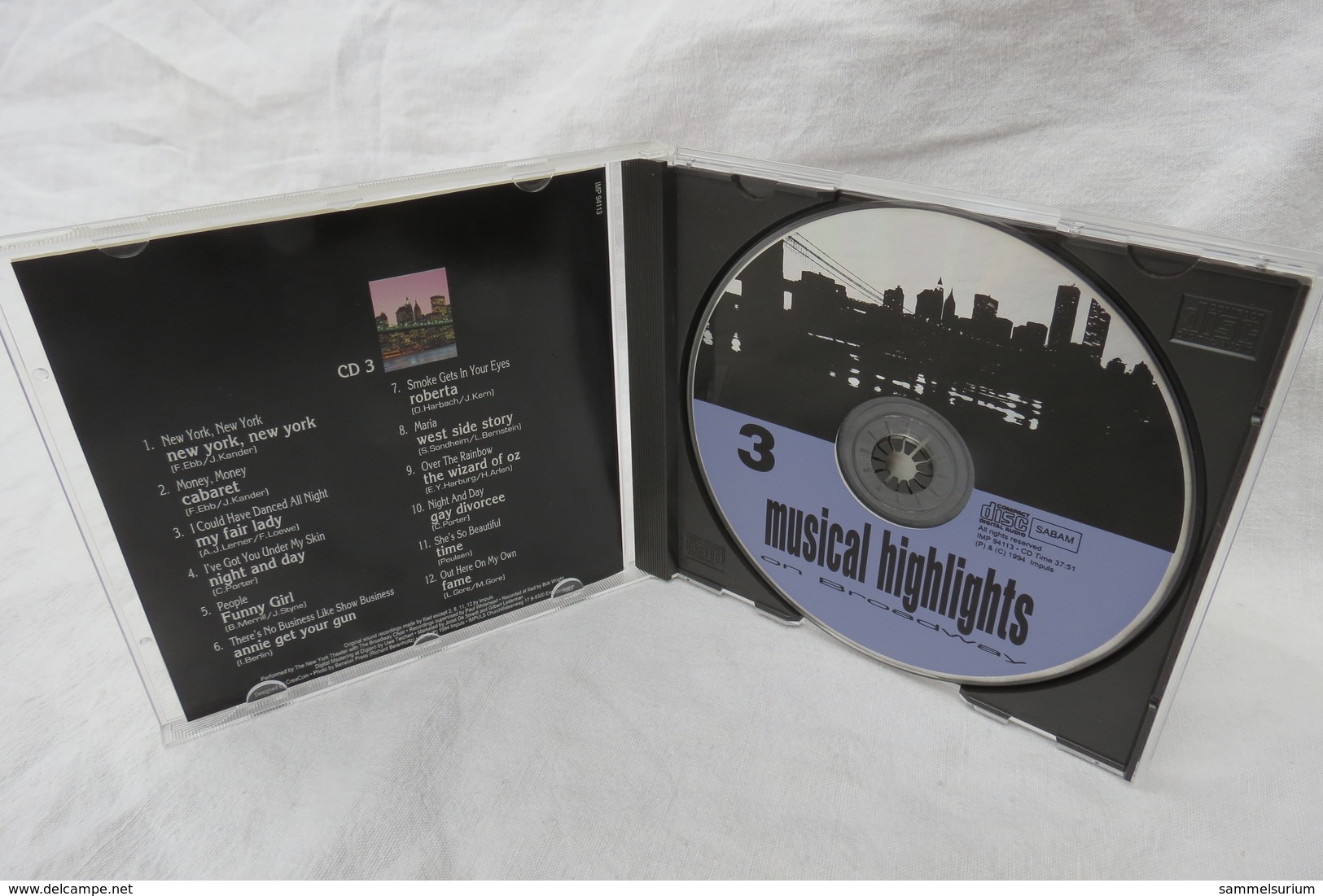 CD "Musical Highlights On Broadway" CD 3 - Musicals