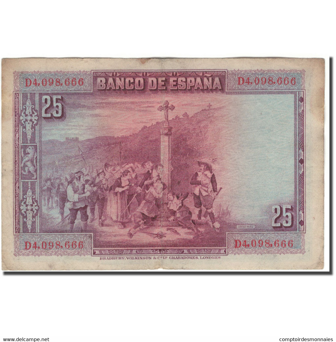 Billet, Espagne, 25 Pesetas, 1928-08-05, KM:74b, TB+ - 1-2-5-25 Pesetas