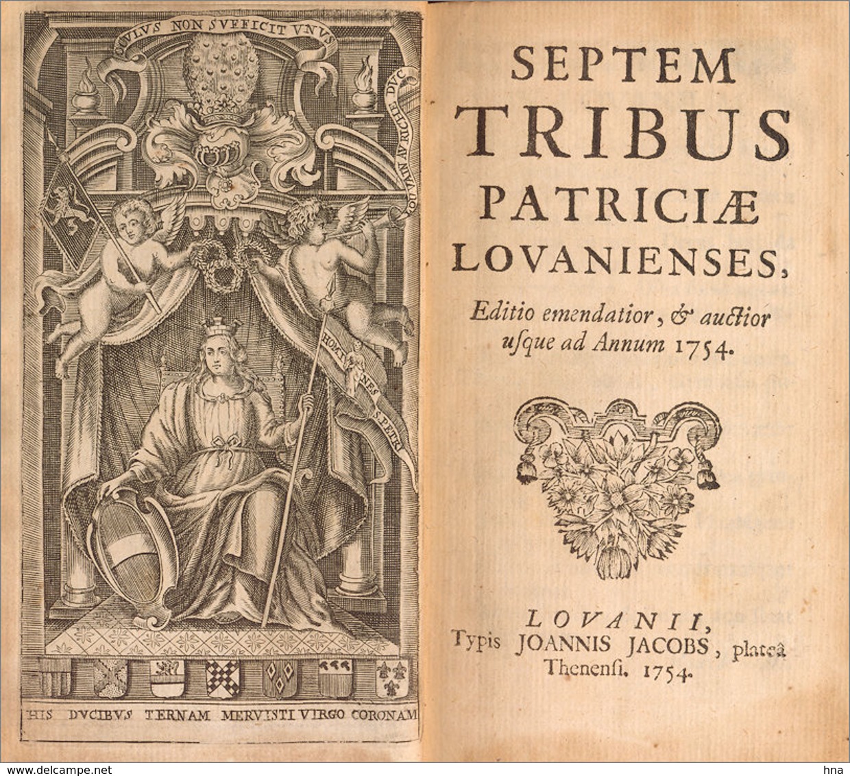 Familles Nobles Et Patriciennes De Louvain - 1701-1800