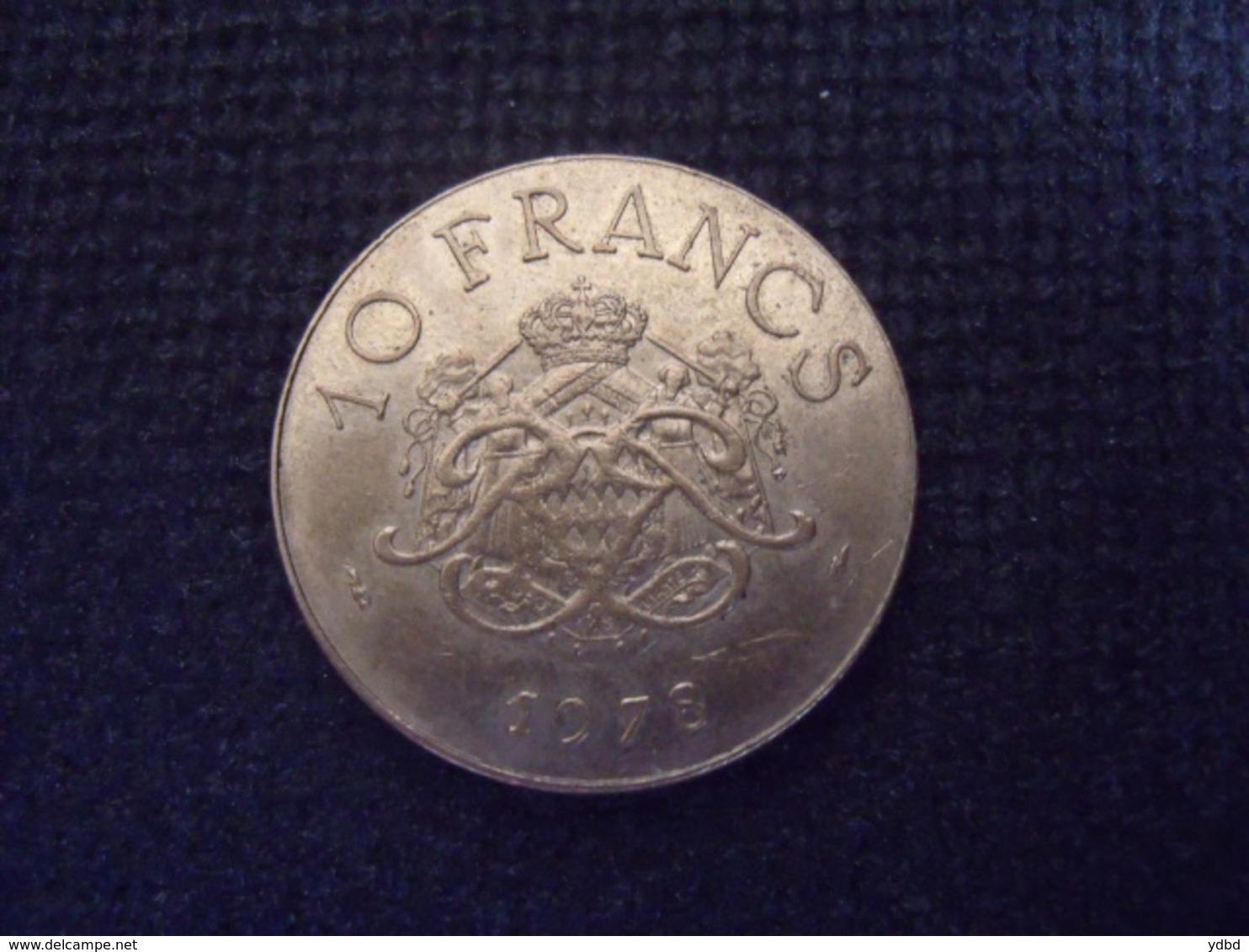 UNE PIECE  DE MONNAIE  DE MONACO  DE 10 FRANCS  1978 - 1960-2001 Nouveaux Francs