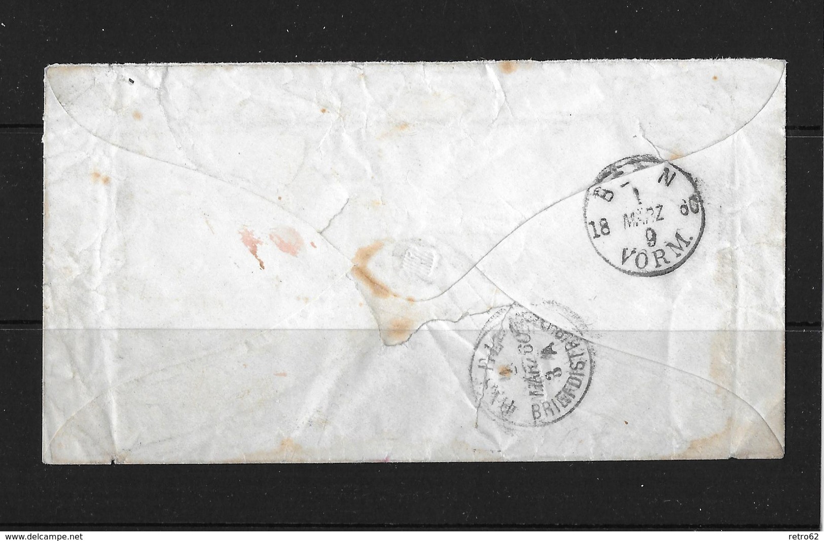 1854-1862 Helvetia (Ungezähnt) Strubel →  Brief Avenches Nach Basel   ►SBK-3 X 22D◄ - Lettres & Documents