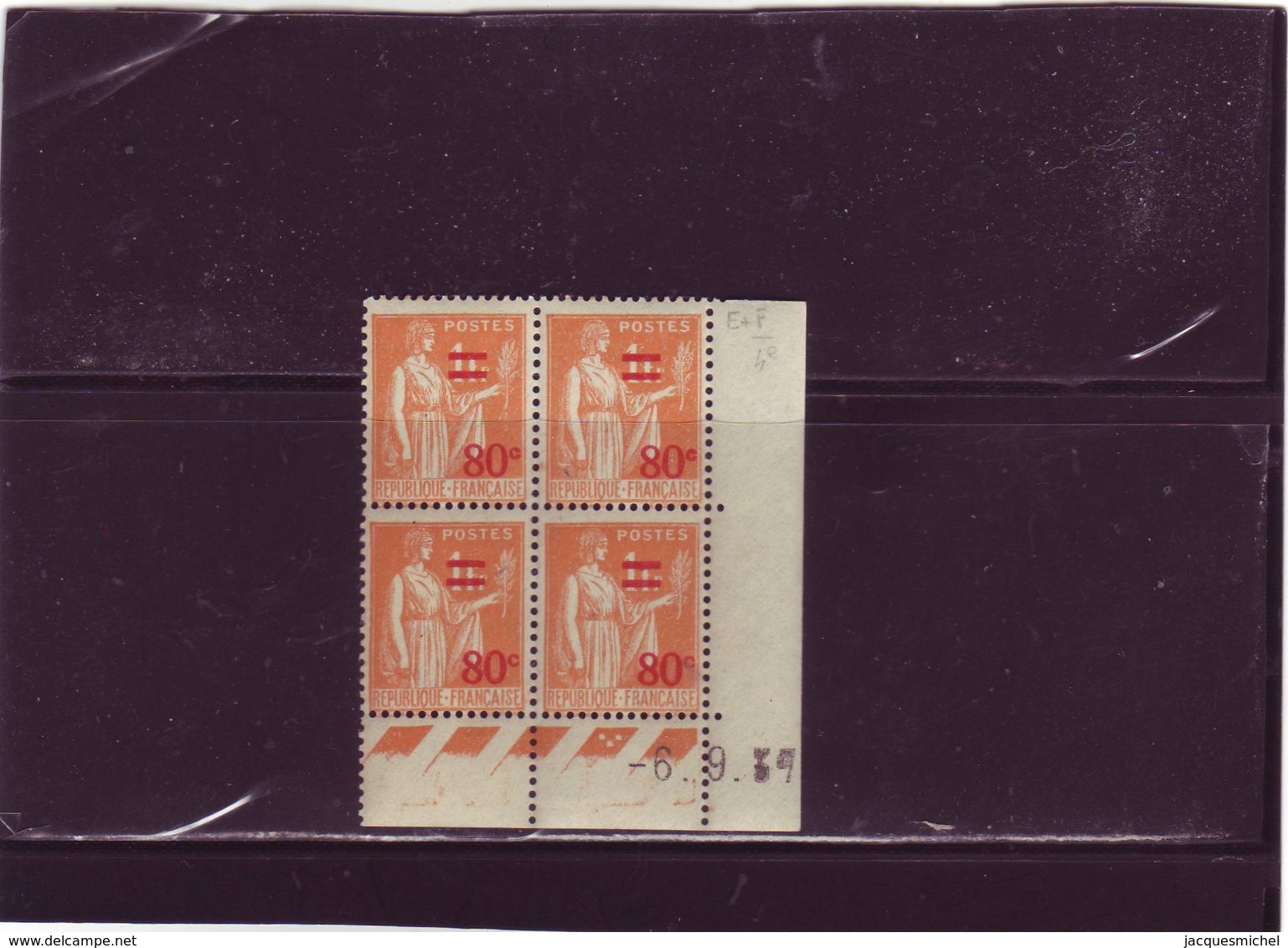 N° 359 - 80c/1F  PAIX/LAURENS - F De E+F - 4° Tirage/2° Partie Du 31.8 Au 9.9.37 - 6.09.1937 - - 1930-1939
