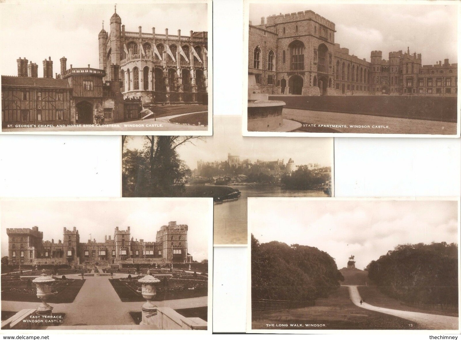 FIVE RP Postcards Of WINDSOR CASTLE BERKSHIRE ALL UNUSED - Windsor Castle