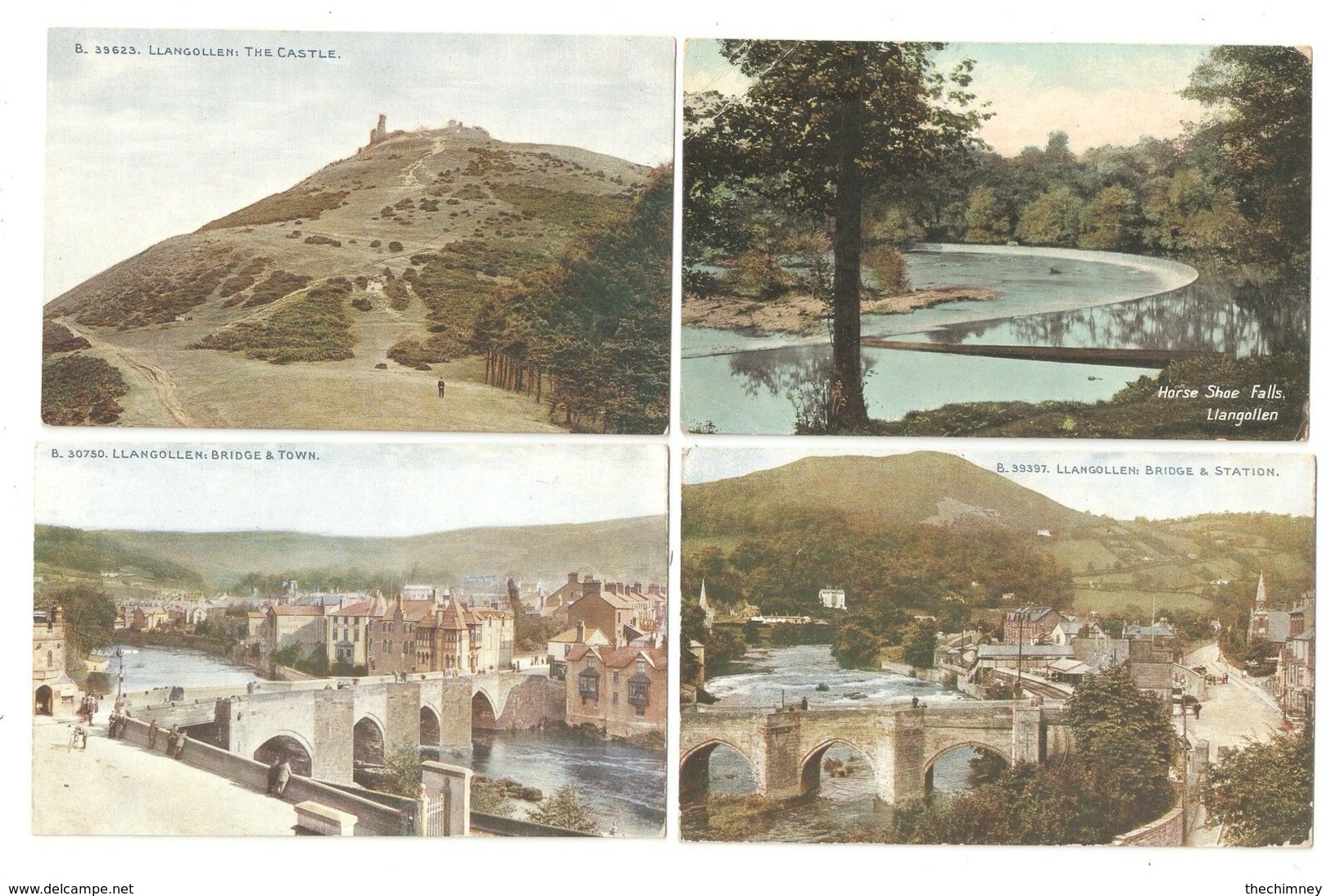 FOUR Postcards Of LLANGOLLEN DENBIGHSHIRE WALES - Denbighshire