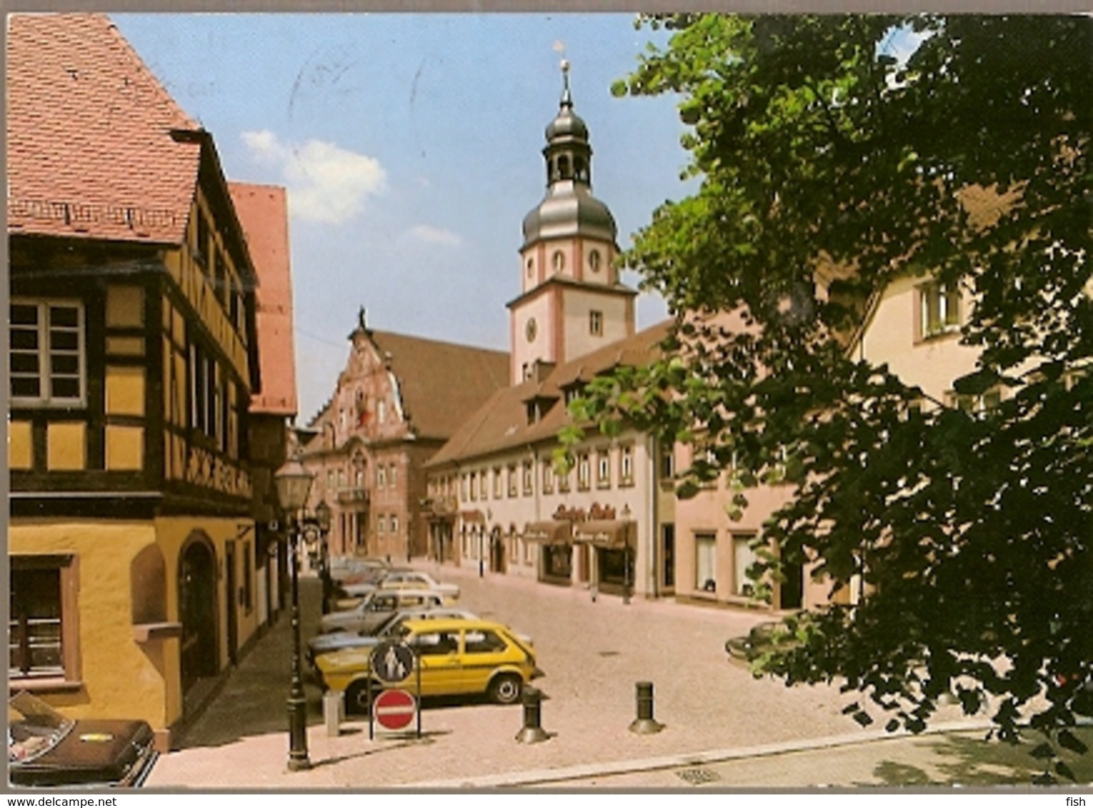 Germany  & Circulated, Ettlingen I. Baden,  Ettlingen Kirchenplatz Rathaus Turm, Syke 1994 (7505) - Ettlingen